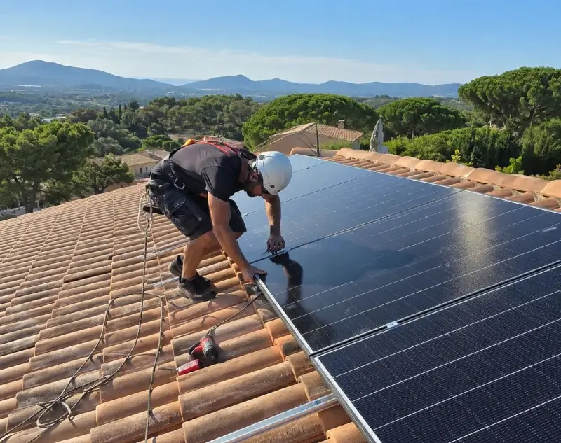 Installateur panneaux solaires Le Castellet — pose photovoltaïque sur toiture